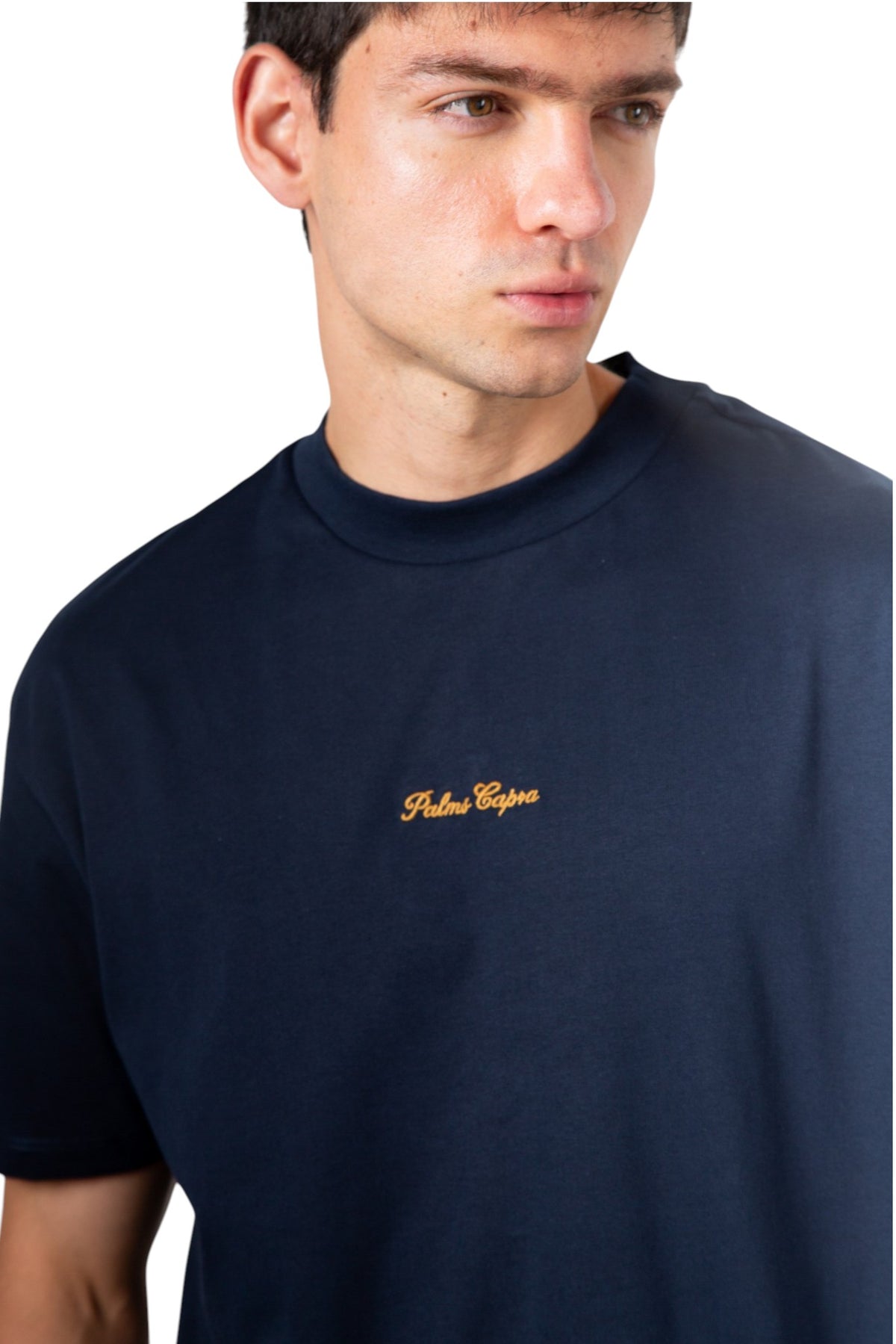 Palms Embroidered Blue T-Shirt