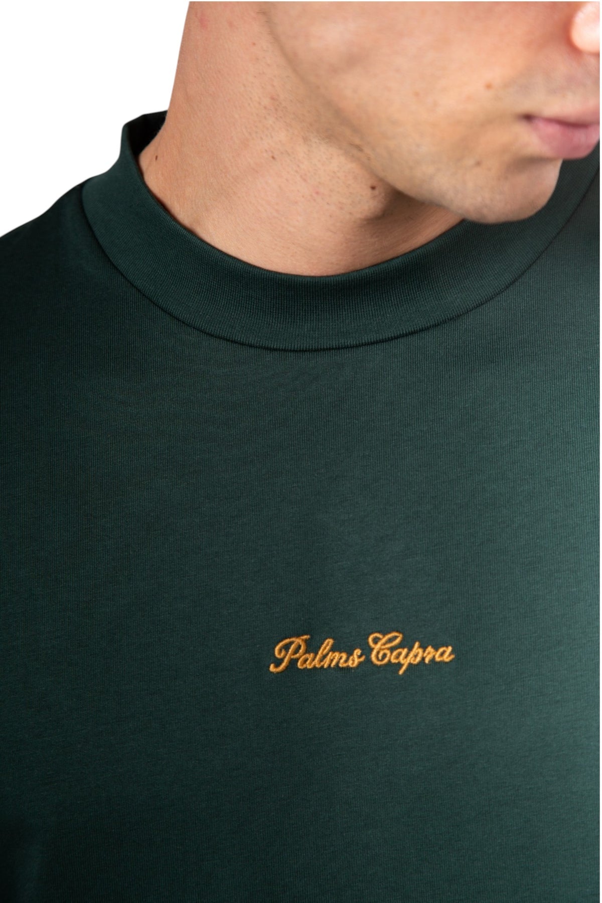 Palms Embroidered Green T-Shirt