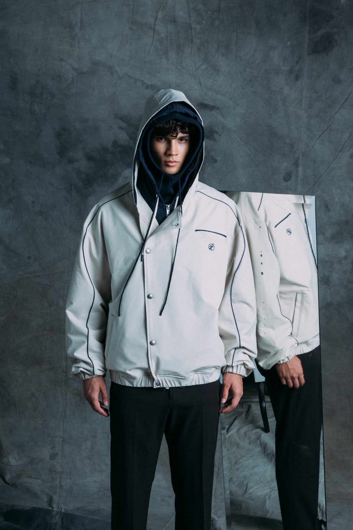 Palms Ivory Windbreaker
