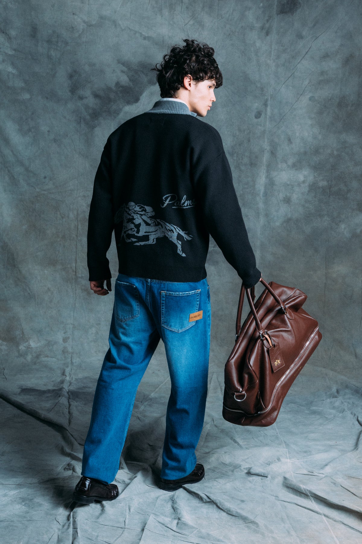 Palms Black Quarter Zip Knit