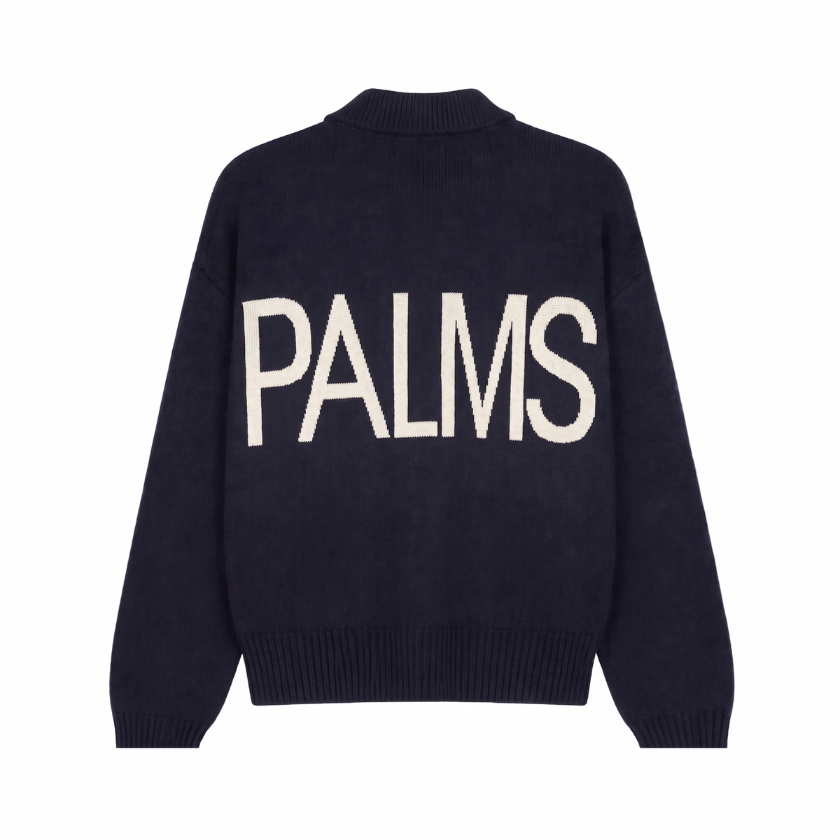 Palms Blue Full Zip Knit