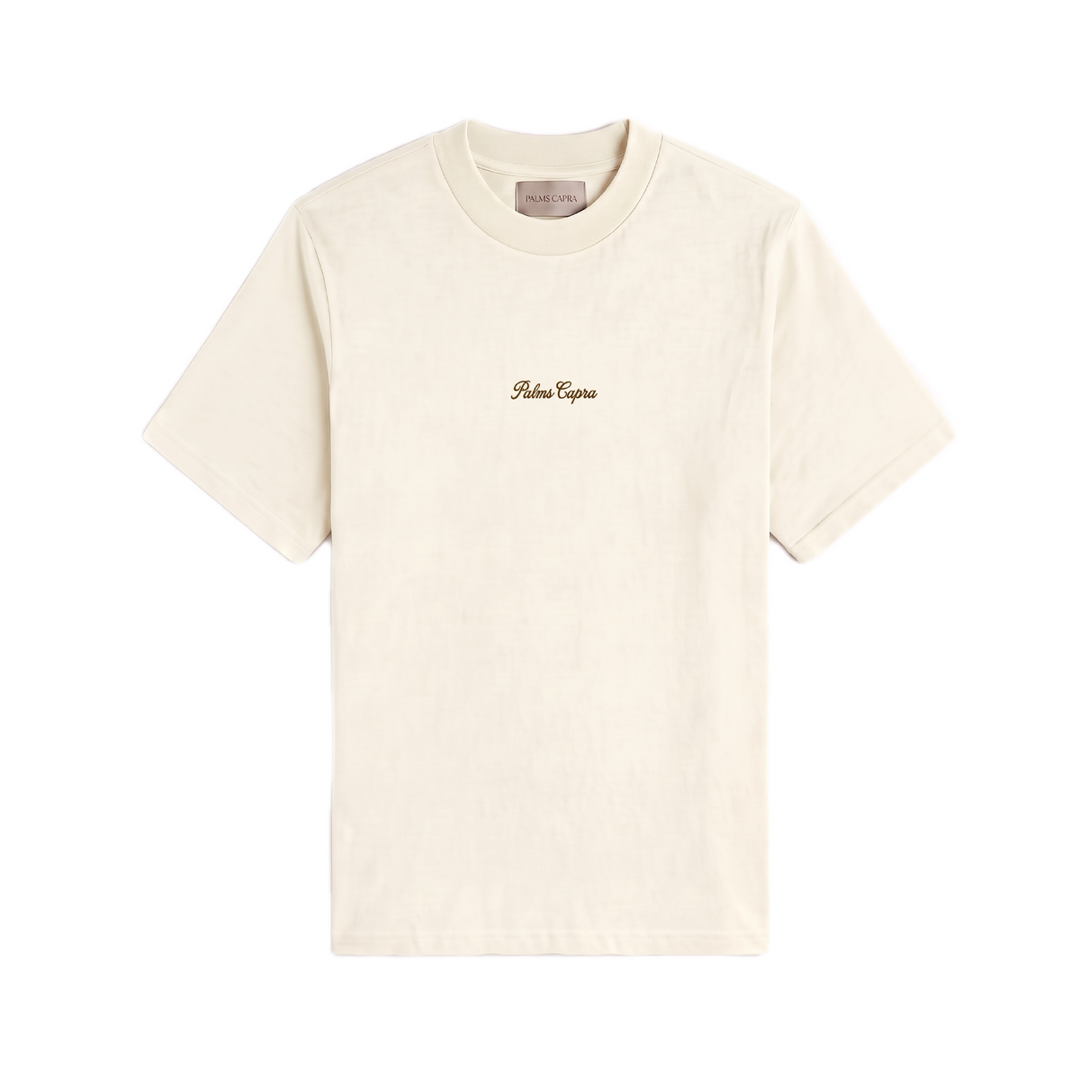 Palms Embroidered Ivory T-Shirt